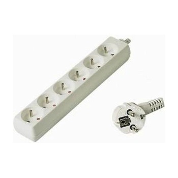 PremiumCord 230V 5m, 6 sockets