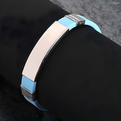 HARAHU Силиконова гривна - Светло синя kp22757 (22757)