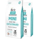 Brit Care Mini Grain-free Light & Sterilised Rabbit & Salmon 2 x 7 kg