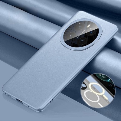 GKK Magsafe Кожен Калъф за Honor Magic 7 Pro, Leather Case, Син (5966011287123)