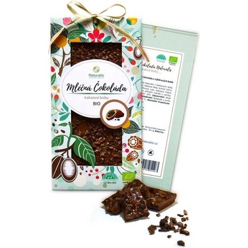Naturalis Bio mliečná s kakaovými boby 80 g