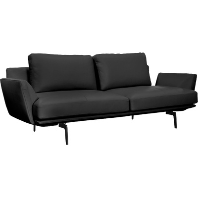 Carmen Кожен диван - тройка gram lux - черен (3551215)
