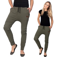 Drexiss dámské kalhoty BAGGY dark KHAKI