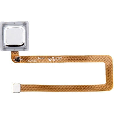 Flex a tlačidlo otlačok prsta Huawei Mate 7 (MT7-L09) strieborná Farba: strieborná