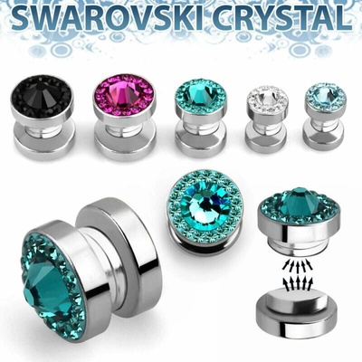 InfinityPierce Magnetický piercing s krystalem Swarovski | Chirurgická ocel 316L MPGC