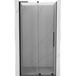Mexen Velar L плъзгащи се душ врати 120 см, прозрачни, черни - 871-120-003-01-70 (871-120-003-01-70)