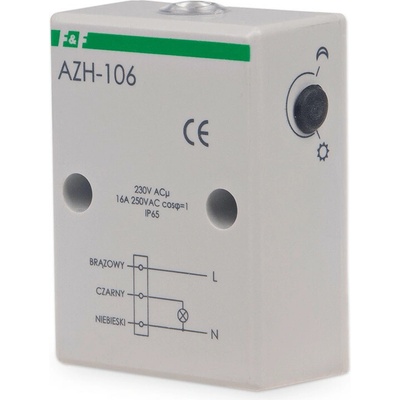 AZH-106 - Súmrakový spínač so vstavaným čidlom, 230V, 16A, IP65