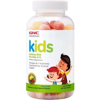 GNC Kids Gummy DHA For Kids 2-12 [120 Дъвчащи таблетки]