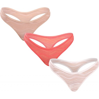 Calvin Klein 3PACK dámská tanga vícebarevná QD5216ENOX – Hledejceny.cz