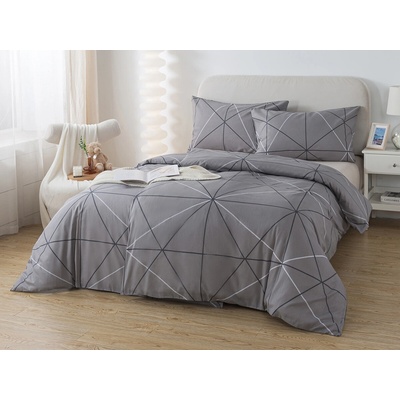 XPOSE bavlna obliečky SAMUEL sivé 220x200 70x90