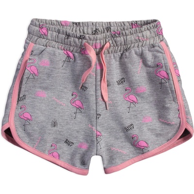 Glo Story Dívčí šortky PLAMEŇÁCI šedé