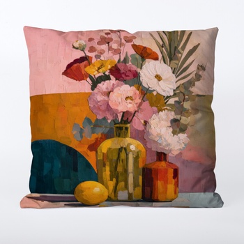 Takoy nepremokavý polyester maľovaný obraz kvetov 1-HT-00300 45 x 45 cm