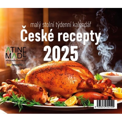 České recepty stolní týdenní 150 x 130 mm 2025