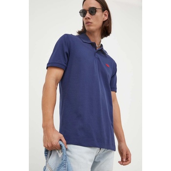 Levi's Тениска с яка Levi's в тъмносиньо с изчистен дизайн (A4842.0003)