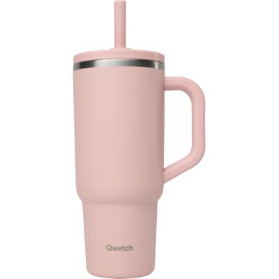Qwetch Travel Cup with leakproof lid - 900 мл - Pastel rose
