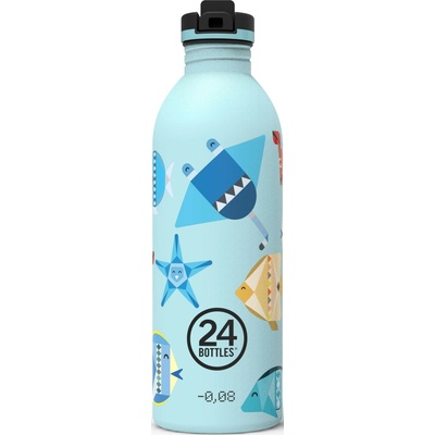 24Bottles Fľaša na vodu Urban Bottle Kids Sea Friends 500 ml