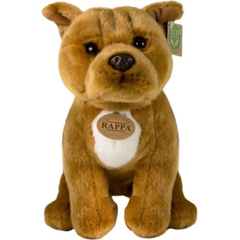 Image 1 of Rappa Плюшена играчка Rappa Еко приятели - Куче Старфордширски бултериер, кафяв, 30 cm (201804)