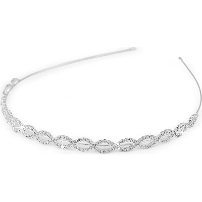 Prima-obchod Štrasová čelenka do vlasů, barva crystal