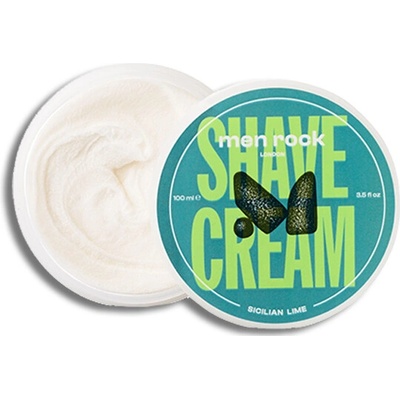 Men Rock Shave cream Krém na holenie Sicílska limetka 100 ml