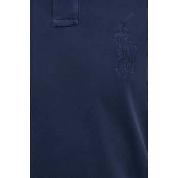 Ralph Lauren Памучна тениска с яка Polo Ralph Lauren в тъмносиньо с изчистен дизайн 710938137 (710938137)