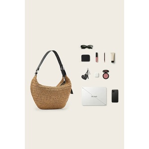 AllSaints чанта тип хобо дамска LUNA (W158XE) - answear - 371,41 лв