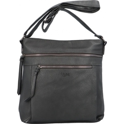 Moderní dámská koženková crossbody Anup šedá