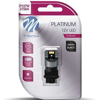 m-tech LED LB848 PY27W 6xSMD3020 Amber крушка (LB848Y-01B)