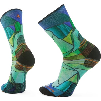 Smartwool HIKE TARGETED CUSHION MIRROR MOUNTAIN PRINT CREW capri