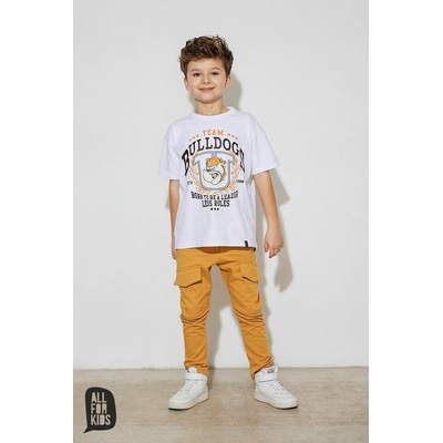 All for kids chlapecké triko Bulldogs bílé