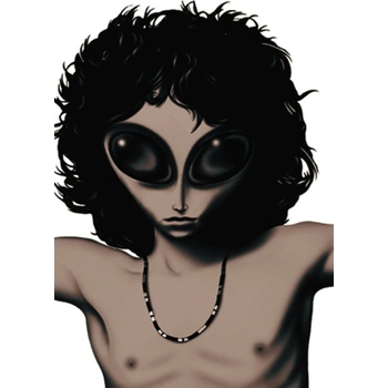 Image 1 of HEART ROCK флагче Джим Морисън - Alien - HFL0139