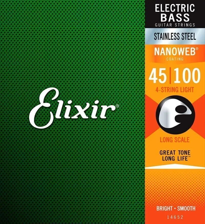 Elixir 14652 Nanoweb 4 45-100 Струни за бас китара