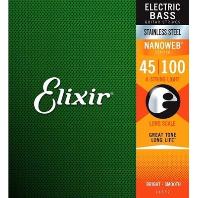 Elixir 14652 Nanoweb 4 45-100 Струни за бас китара