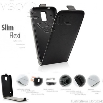 Pouzdro Forcell Slim Flip FLEXI Lenovo Vibe X2 vertikální černé