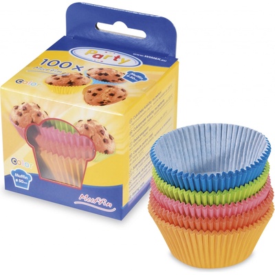 PAP Cukrárenský košíček farebný mix Ø50x30mm 100 ks