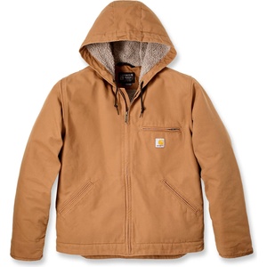 Carhartt Мъжко ежедневно яке Carhartt Washed Duck Sherpa Lined Jacket Casual jacket - Carhartt Brown - размер M (003-3005-0212)