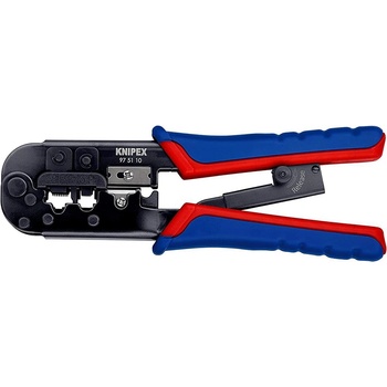 KNIPEX Инструмент за кримпване на rj45 и rj11, заголване и рязане, (k975110)