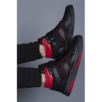 Riccon Мъжки спортни боти 00122935 - Черни с Червен #362111 (362111_Черно)