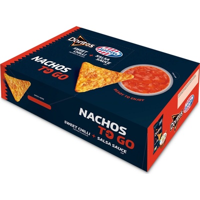 Snack Box DORITOS Tortilla chips Nachos Sweet Chili & salsa dip 190 g