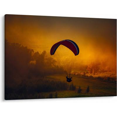 Obraz parašutisty v západu slunce, jednodílný 100x70 cm