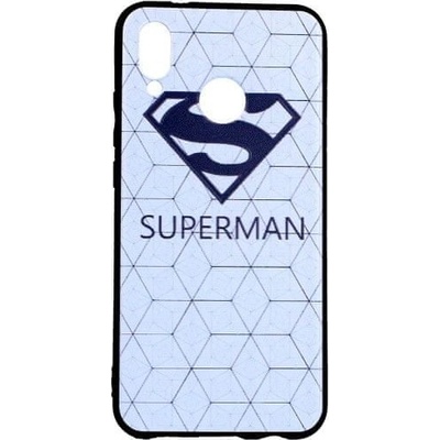 TopQ Huawei P20 Lite 3D silikón biely Superman
