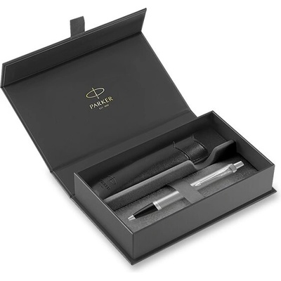 Parker 1502/3293631 IM Stainless Steel CT sada dárková sada kuličkové tužky v kazetě s pouzdrem – Zboží Mobilmania