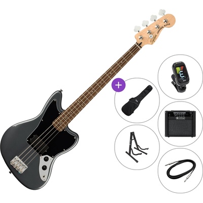 Squier Affinity Series Jaguar Bass SET 2 Charcoal Frost Metallic Електрическа бас китара