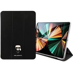 KARL LAGERFELD KLFC12OKMK калъф тип книга за iPad 12.9" Pro 2021, черен Saffiano Karl Iconic (KLFC12OKMK)