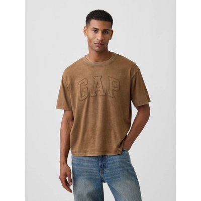 Gap tričko s logom Everyday Soft hnedé