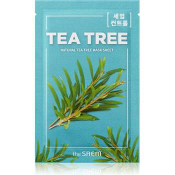 The Saem Natural Mask Sheet Tea Tree платнена маска с почистващ и освежаващ ефект 21ml