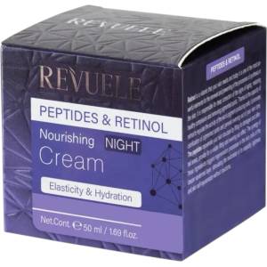 Revuele Peptides & Retinol Nourishing Night Cream, подхранващ нощен крем с пептиди и ретинол, 50 ml