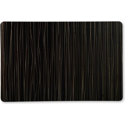 Kesper Prostírání černé se zlatými pruhy 43x29x0,18cm