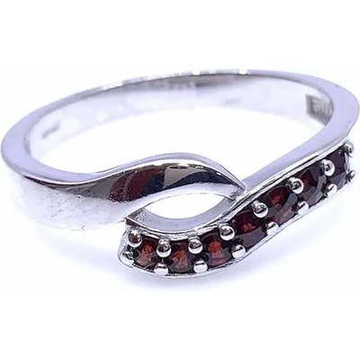 Český Granát Jan Kos jewellery Stříbrný prsten 12091845010