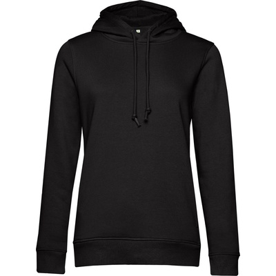 B&C Collection B&C INSPIRE HOODED WOMEN / Дамски суичър с качулка - черен меланж XS (01W34Bu3300)