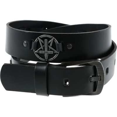 Leather & steel fashion Колан Pentagram кръст - LSF 19